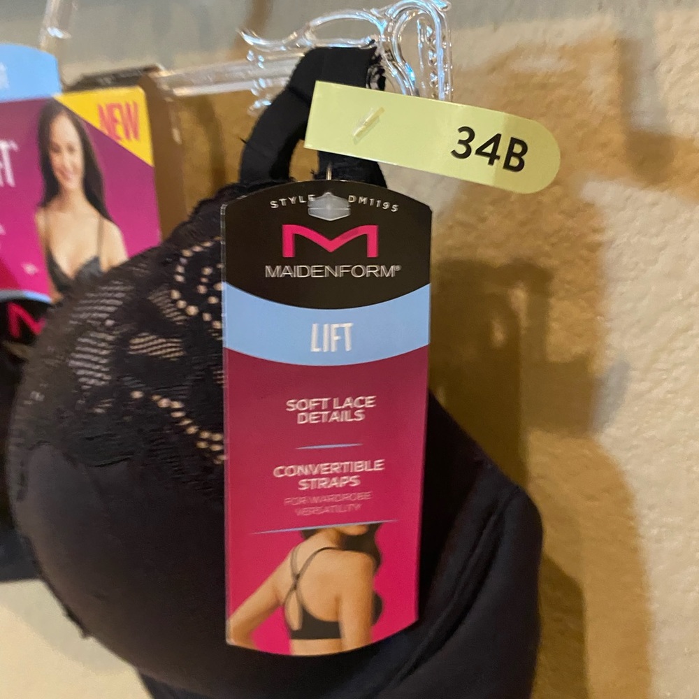 SALE NWT Comfort Devotion Maidenform Your Lift Bra in Black - Picture 3 of 9